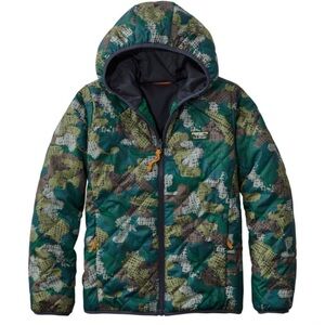L.L. Bean Kids Camouflage Puffer Jacket